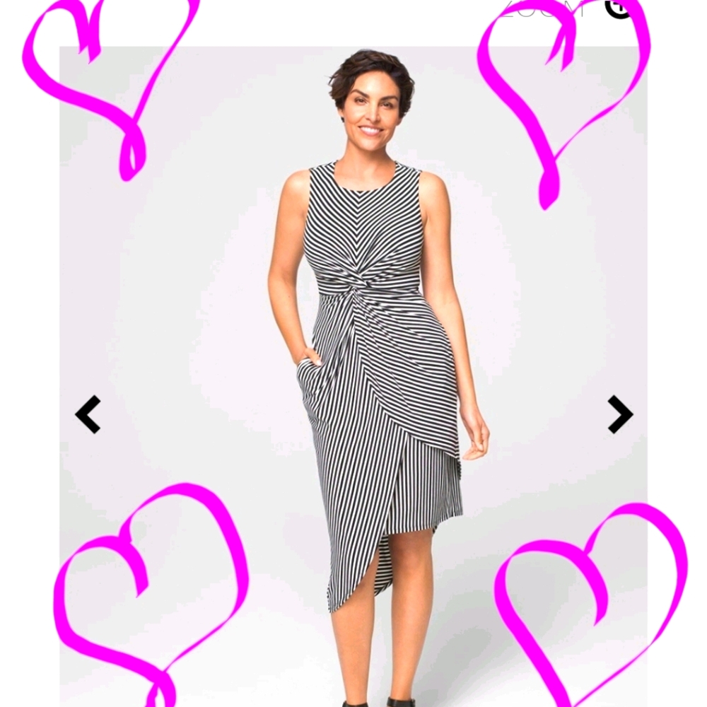 XL NWT Soma Twist Dress asymmetrical